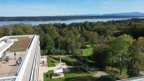 Schmerzzentrum Feldafing - Blick von der Dachterrasse