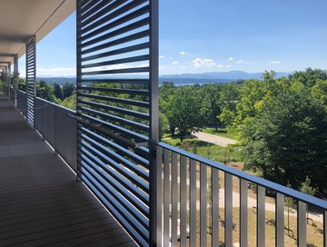 Ausblick vom Benedictus Krankenhaus Feldafing